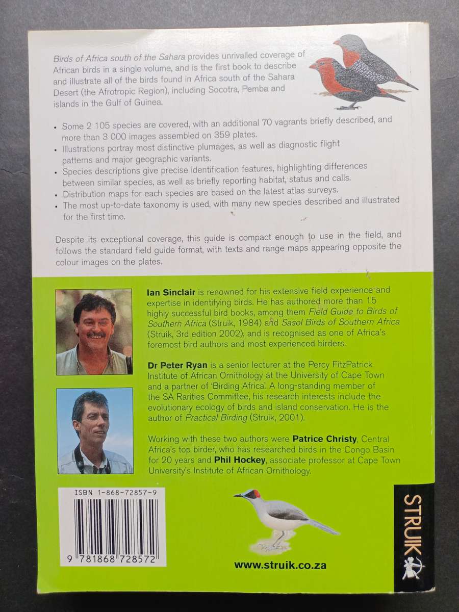 A Comprehensive Illustrated Field Guide Birds of of Africa South of the Sahara by Sinclair, I., Ryan