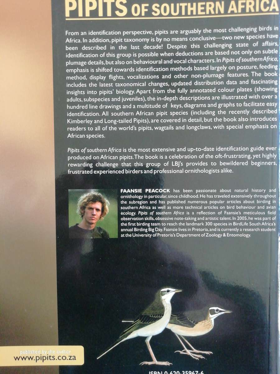 Pipits of Southern Africa - The Complete Guide to Africa's Ultimate LBJ's / Faansie Peacock