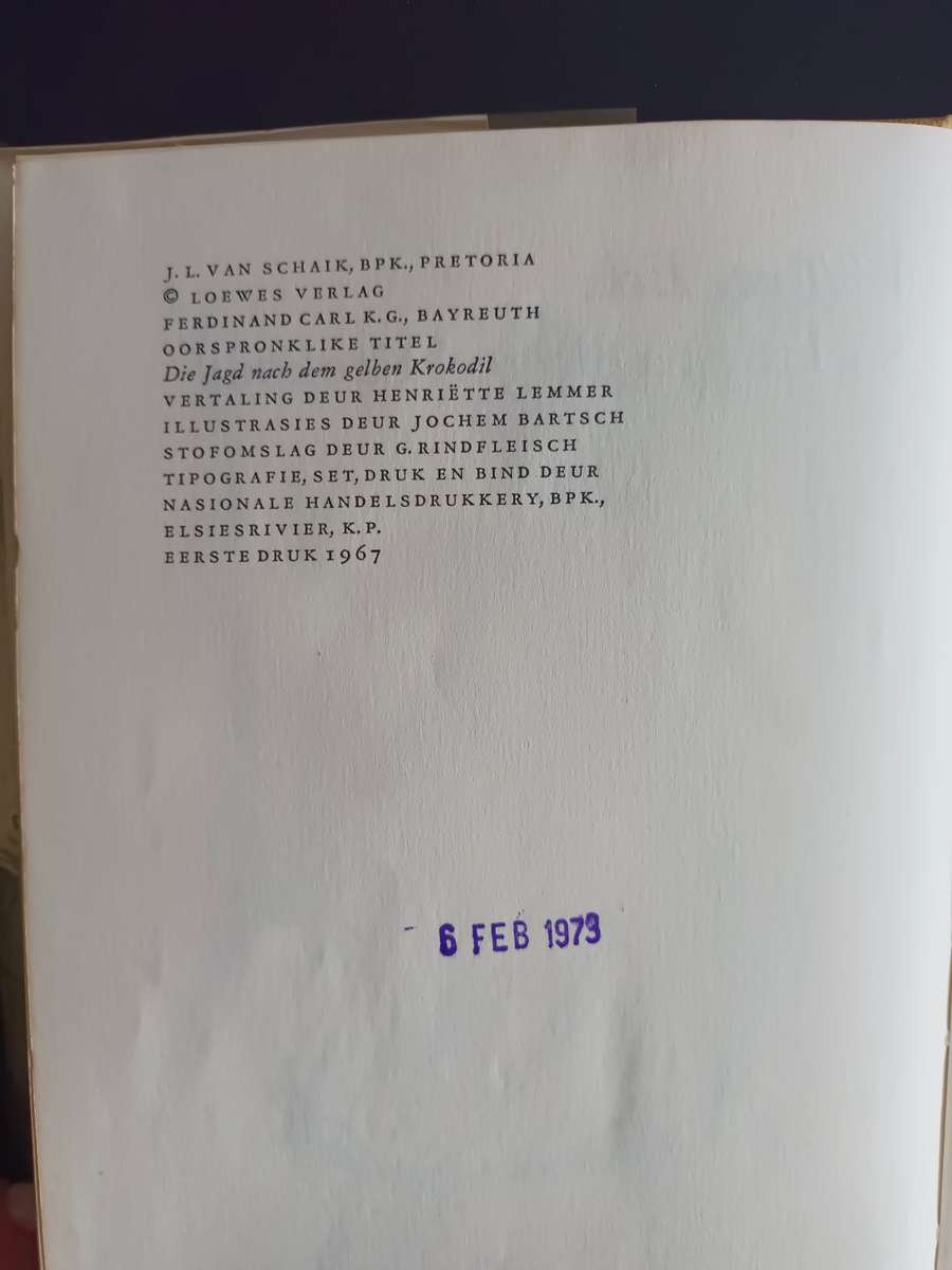 Soektog na die geel krokodil / Wolfgang Ecke