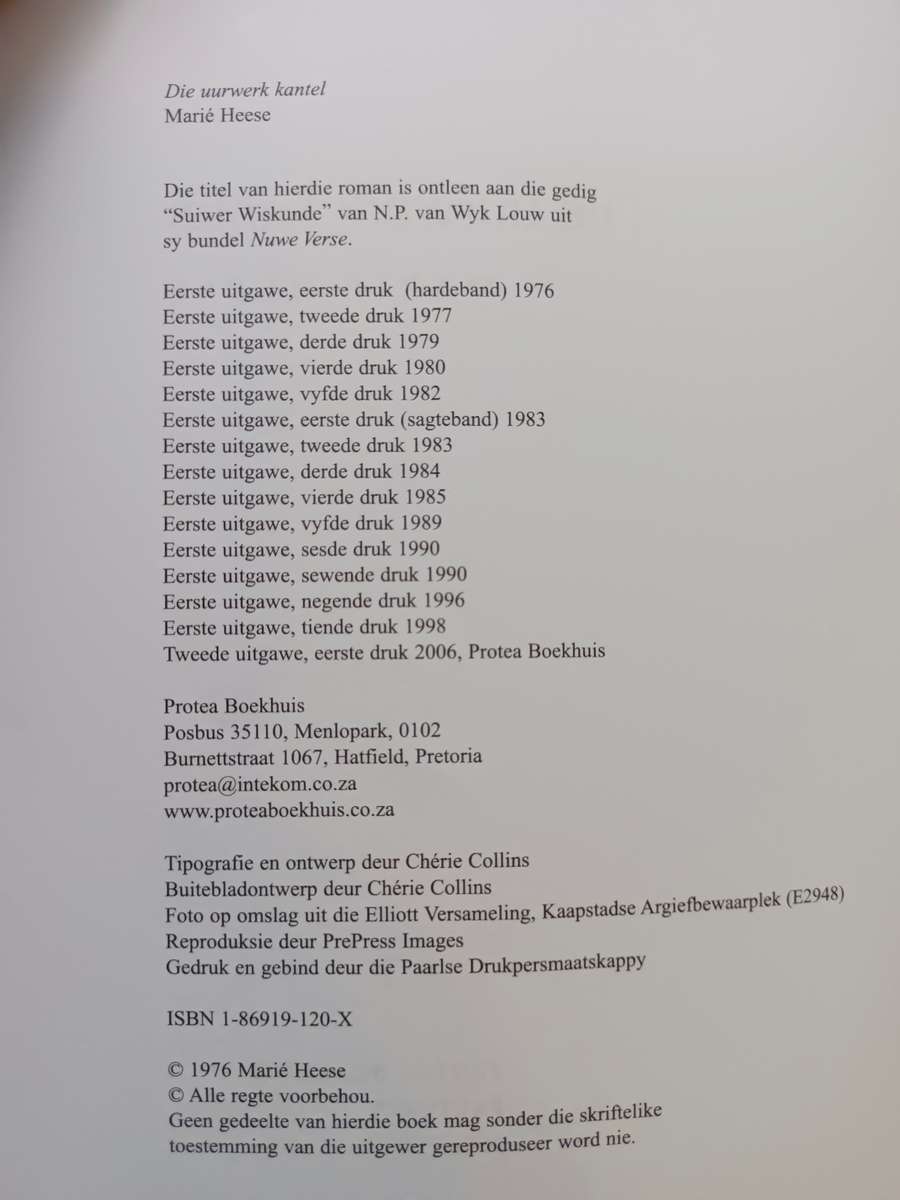 Die uurwerk kantel / Marié Heese