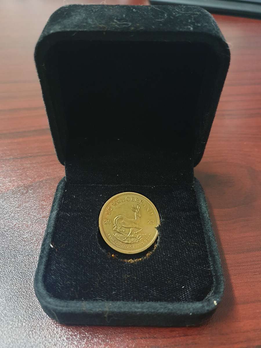 KRUGERRAND GOLD COIN, 1/2 OZ, 2023