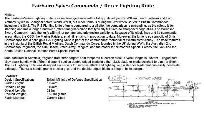 FAIRBAIRN SYKES COMMANDO KNIFE