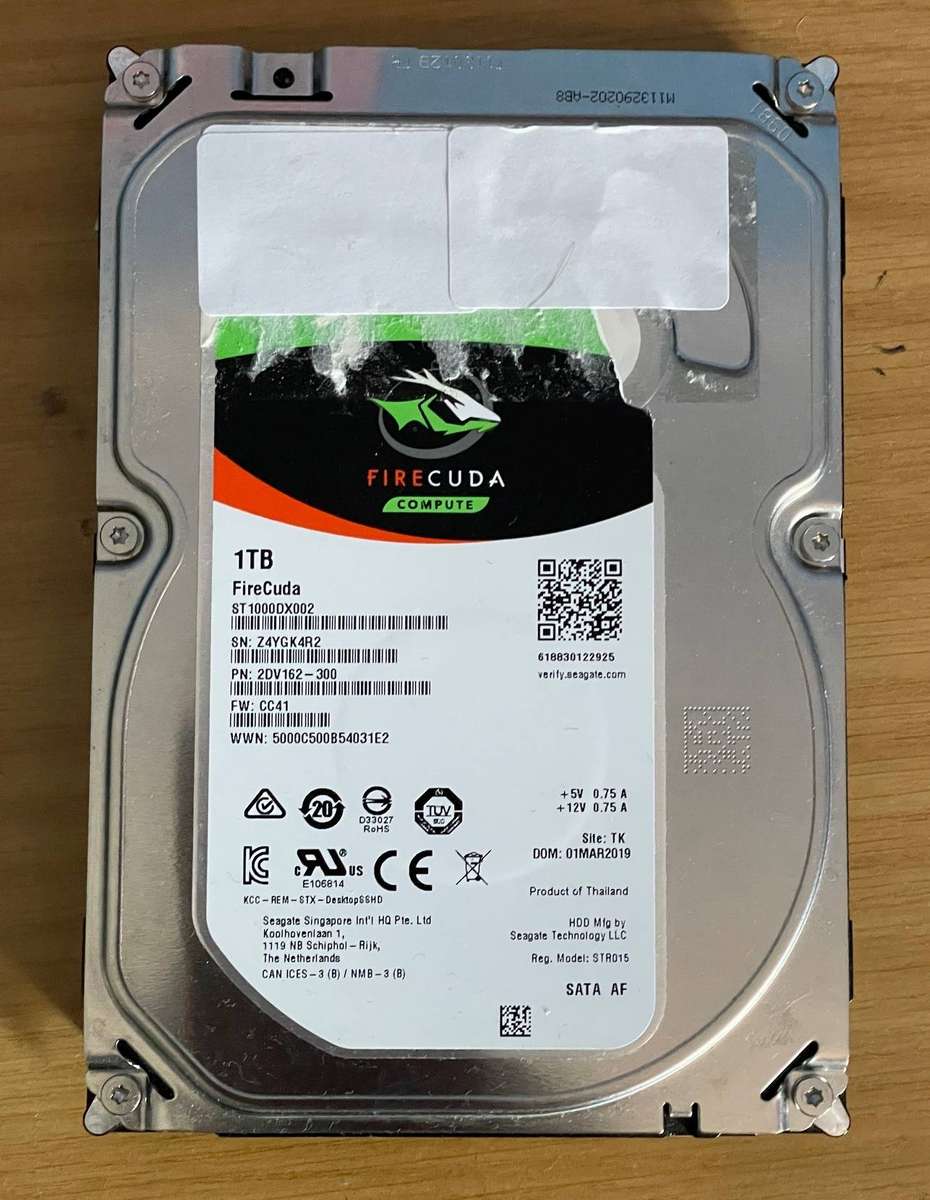 1TB Seagate FireCuda hard drive