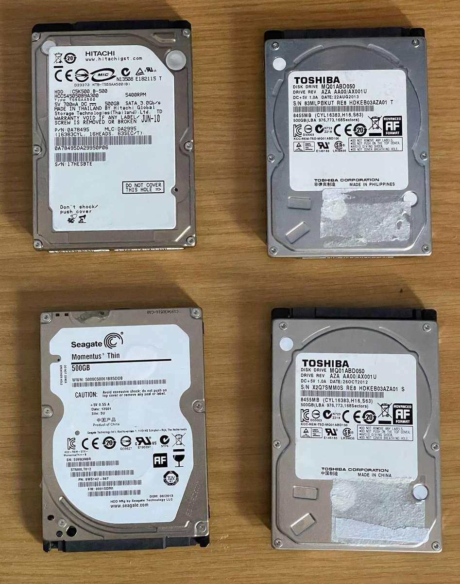2.5-inch internal hard disk drives