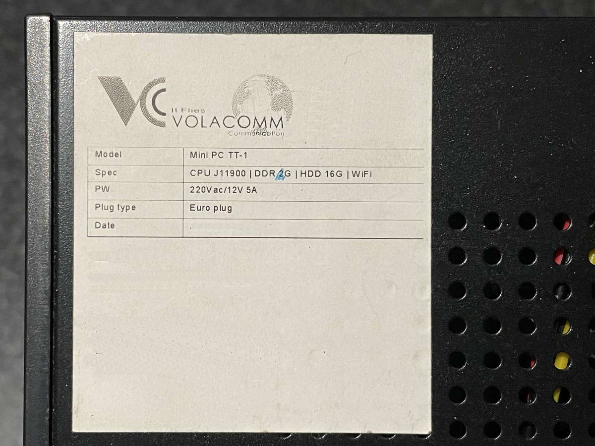 Mini PC with Celeron processor
