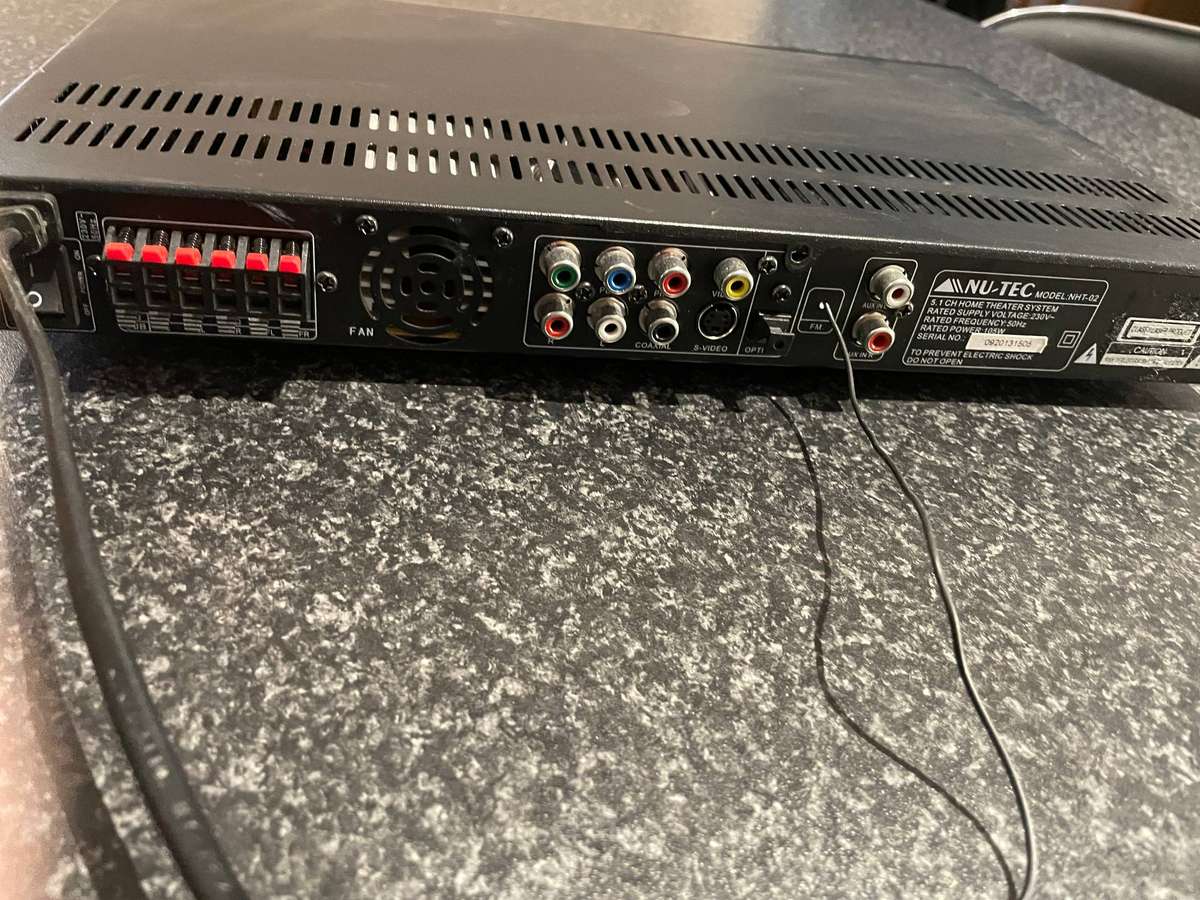 Nu-Tec NHT-02 5.1 Channel Home Theater DVD Receiver - no remote or speakers