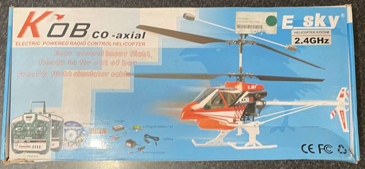 RC Helicopter with controller and software training software simulator -  for repair or spares