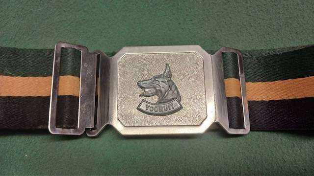 SADF Dog Centre Stable Belt and Buckle. 1 Meter.