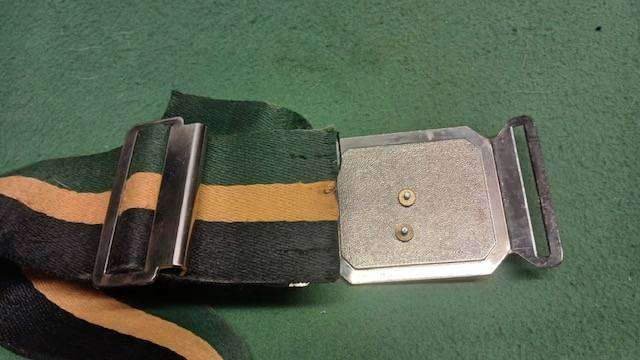 SADF Dog Centre Stable Belt and Buckle. 1 Meter.