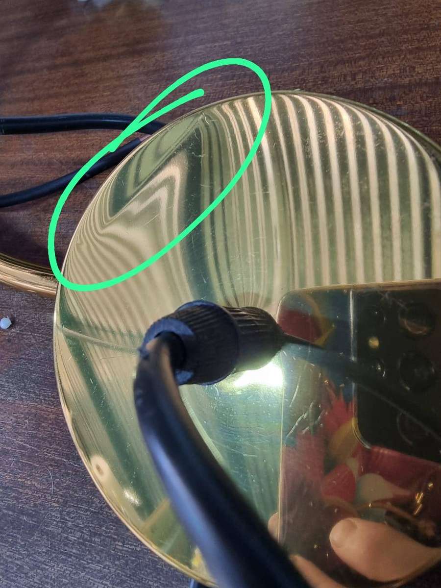 Gold Pendant Light Frost Glass - 6021