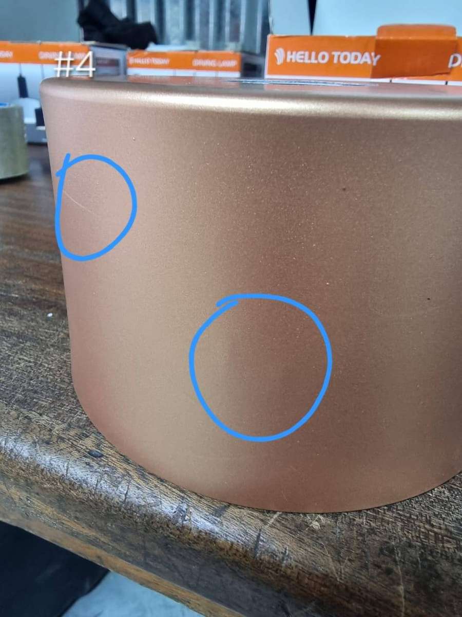 3 Pack Black & Copper Cylindrical Metal Pendant Ceiling Light 6045