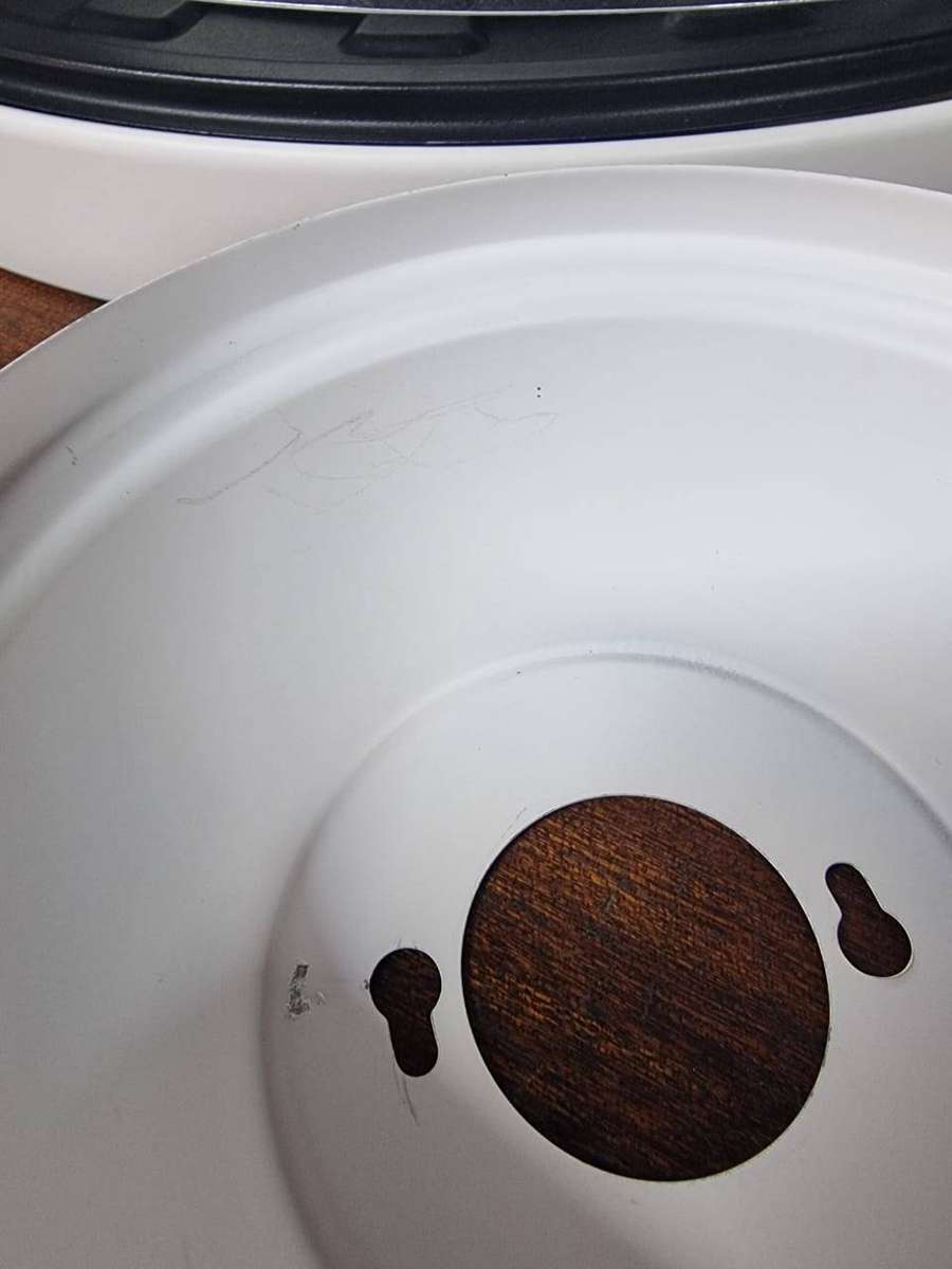 Retractable Ceiling Fan With Remote Control - 094 -  White & Walnut #38