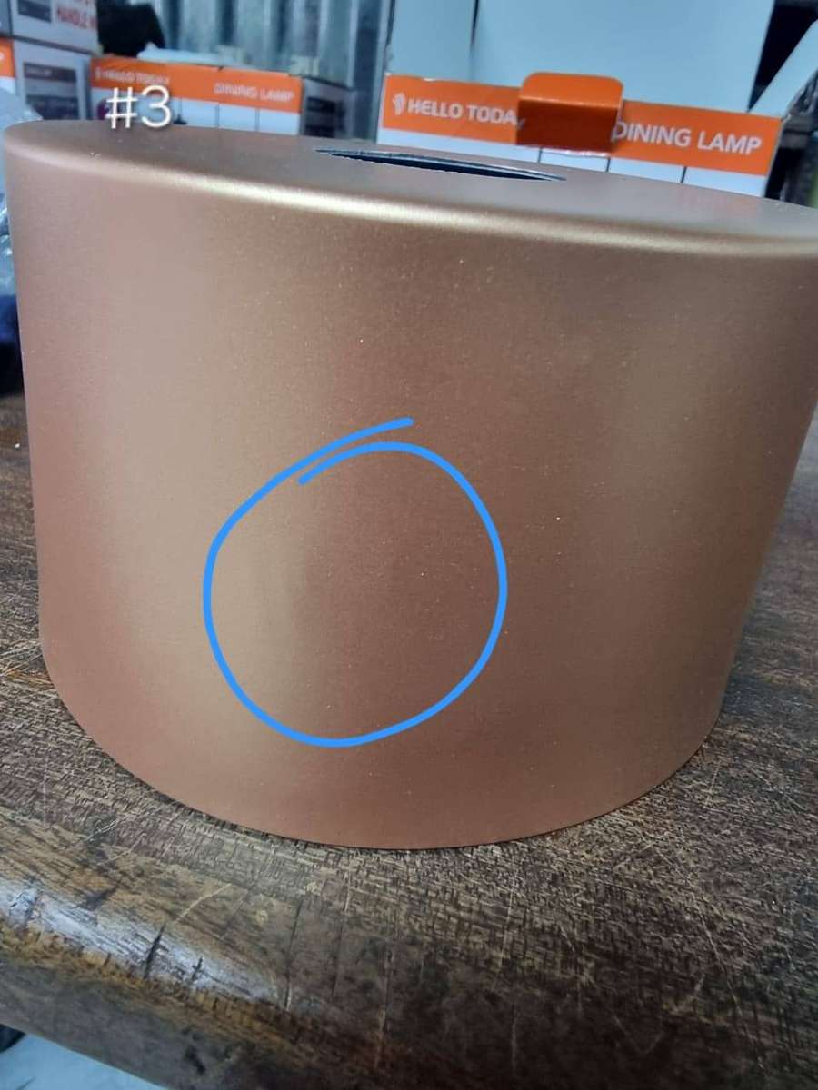 3 Pack Black & Copper Cylindrical Metal Pendant Ceiling Light 6045