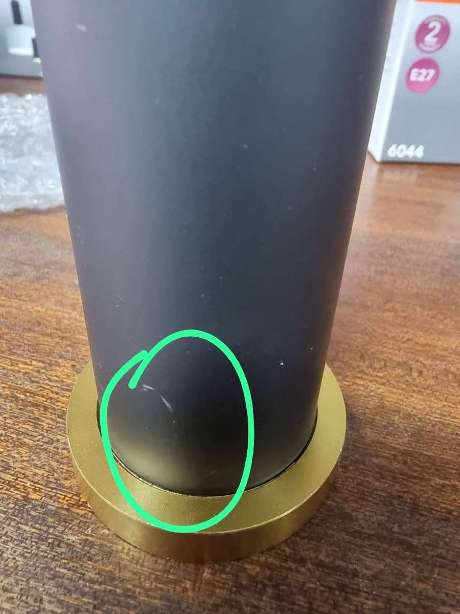 3 Pack Black & Copper Cylindrical Metal Pendant Ceiling Light 6045