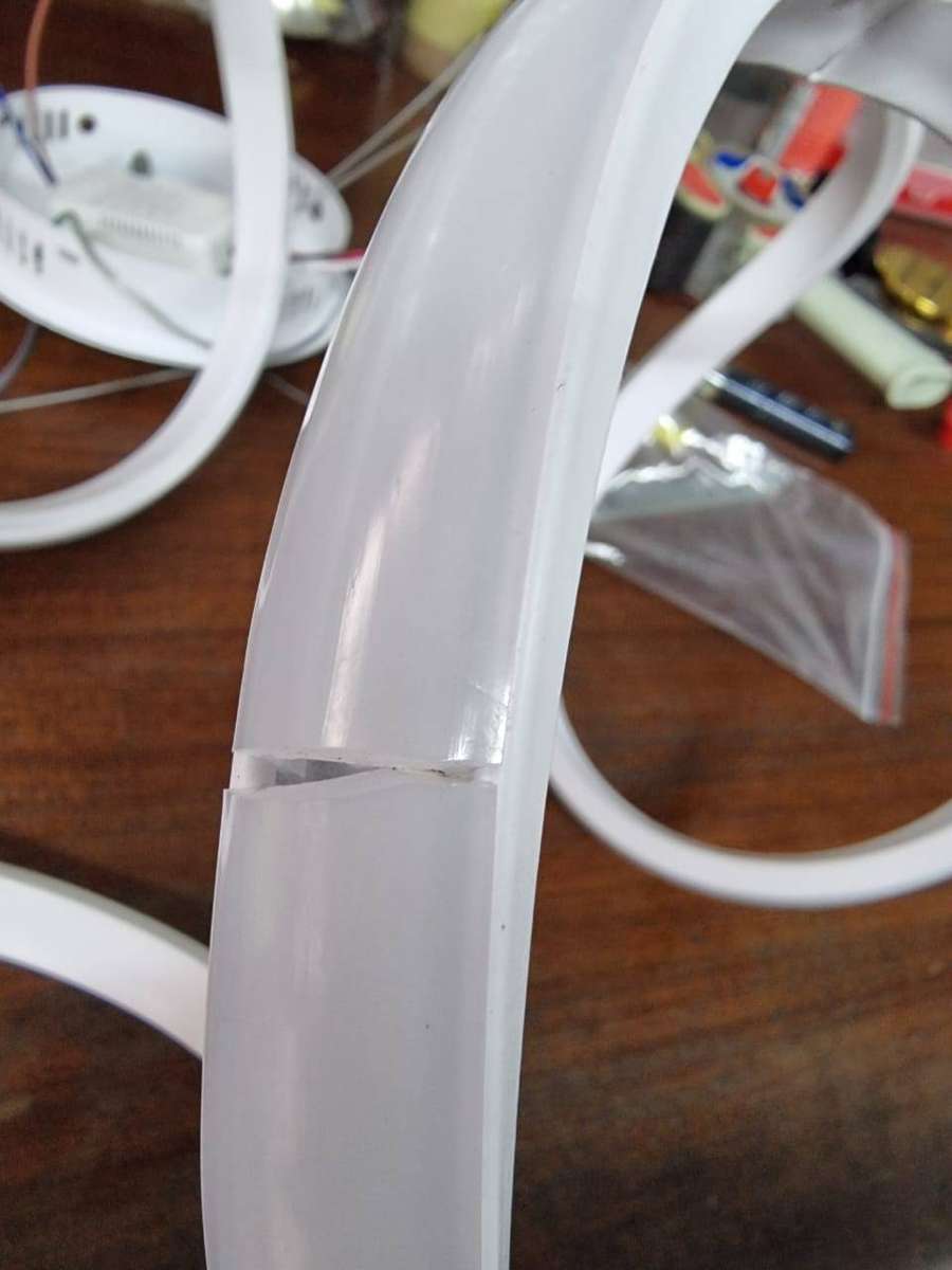 White Modern LED Pendant Lights Aluminium & Acrylic - CD106