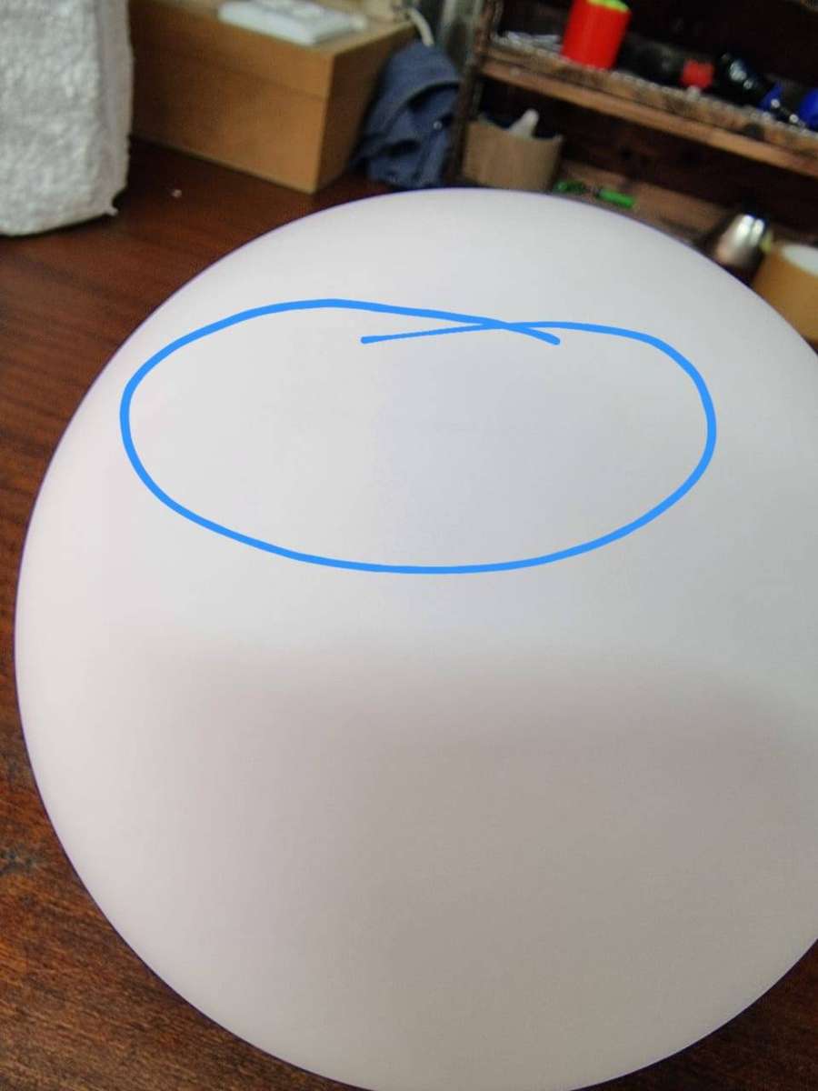 Gold Pendant Light Frost Glass - 6021