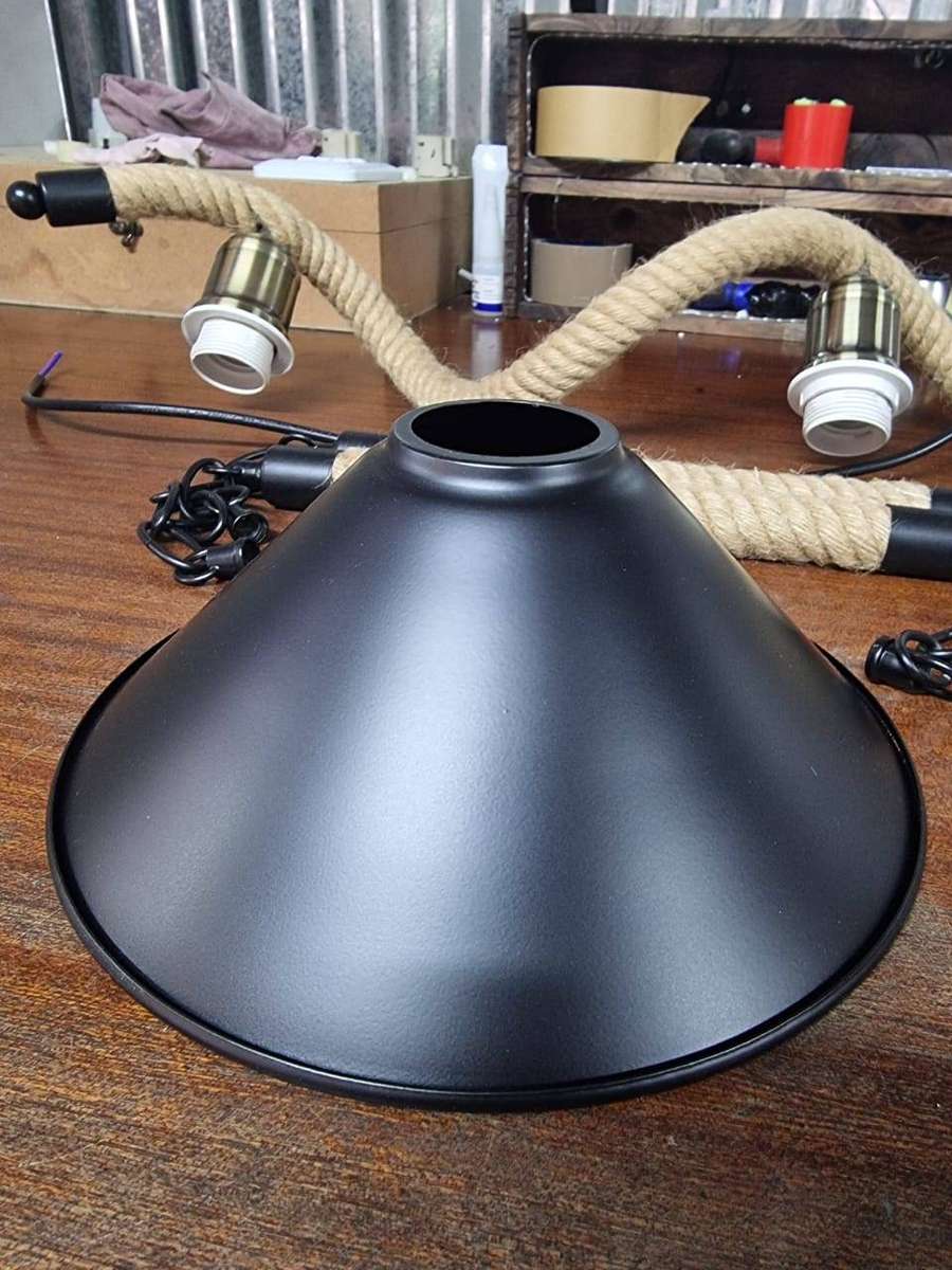 Vintage Wave Style Rope Pendant Light CD26 #