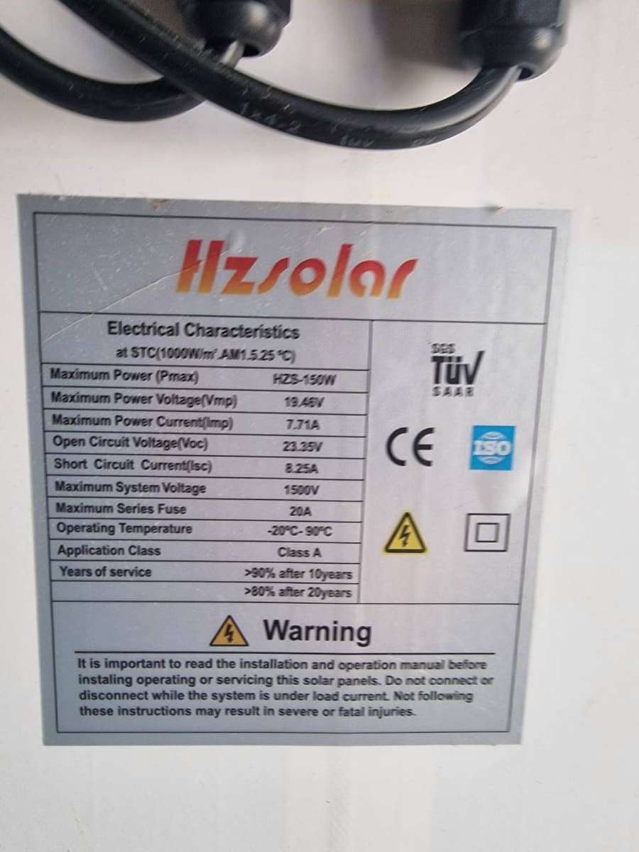 150W / 18V Monocrystalline Solar Panel HZ - #2