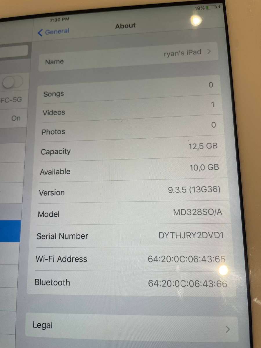 Ipad - old model