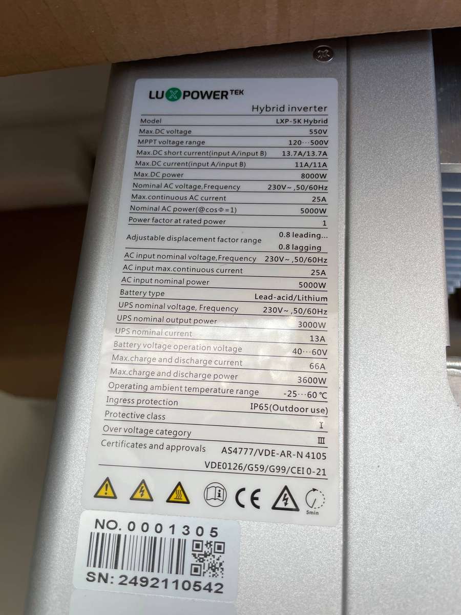 Luxpower 5Kw LXP5000 Hybrid Inverter