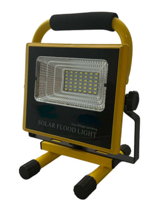 40w Rechargeable LED Floodlight with solar panel and remote