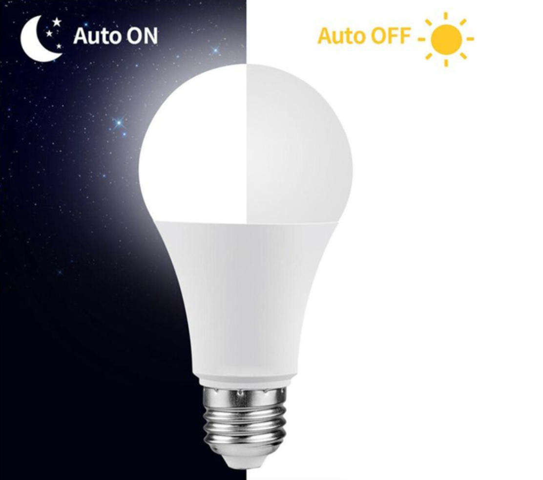 5 Pack - Day / Night Sensor 7w Light Bulbs E27