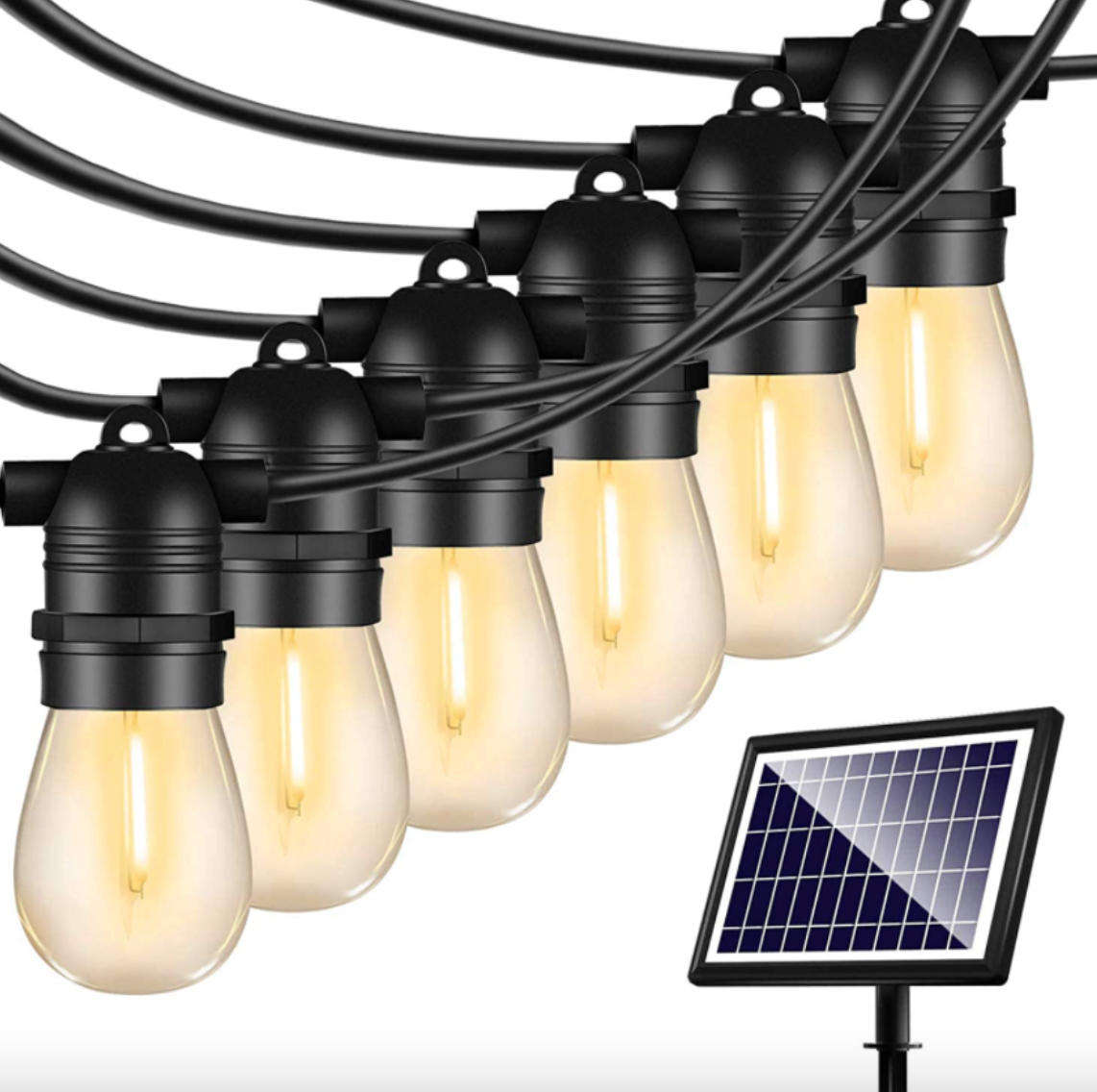 Solar Powered Outdoor String Lights - 5m (10 Lights)