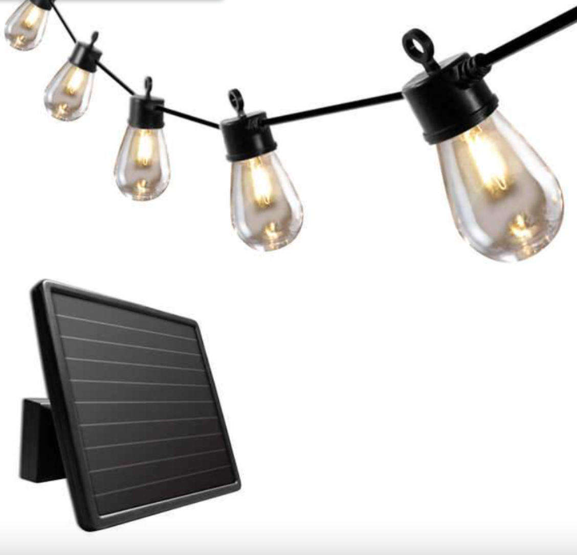 Solar Powered Outdoor String Lights - 5m (10 Lights)
