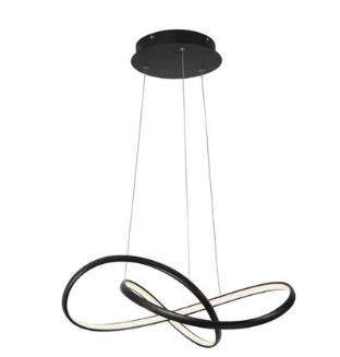 Black Acrylic Ribbon Pendant LED Light