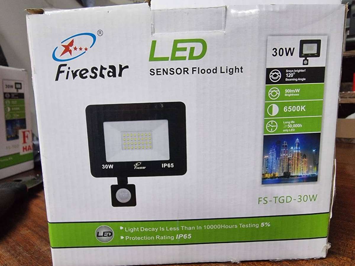 2 Pack - 30w Motion Sensor LED Floodlight