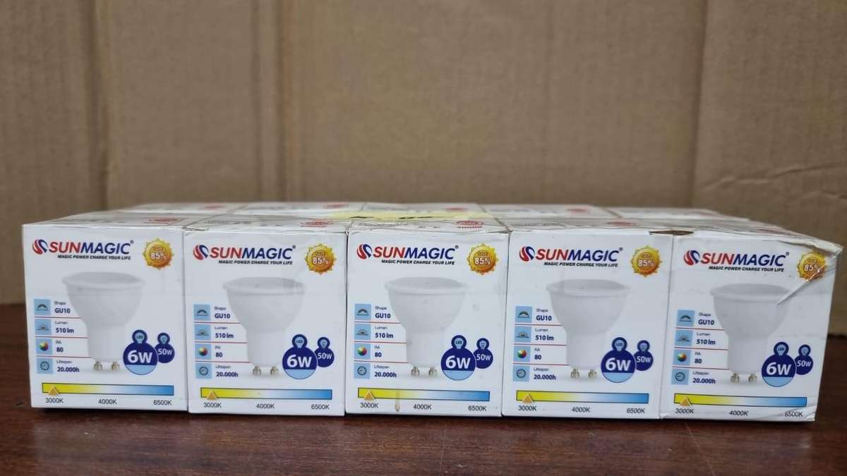 10 Pack - 6w GU10 Warm white