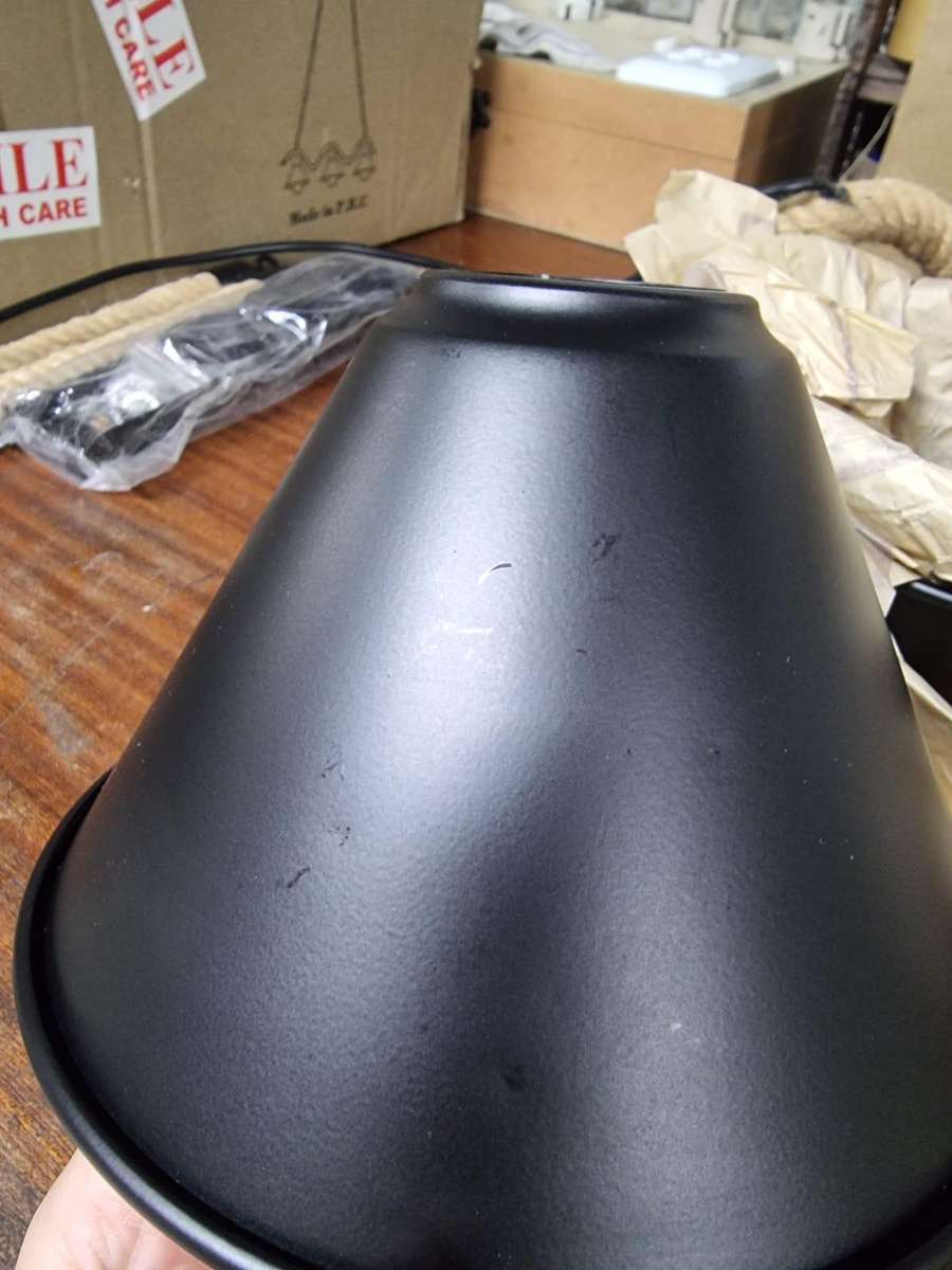 Vintage Wave Style Rope Pendant Light #2