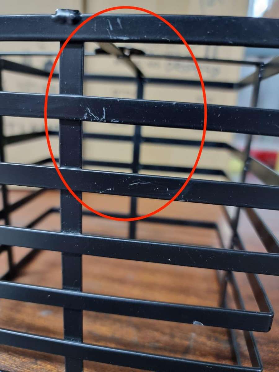 2 Pack - Metal cage Pendant Light fitting - Black