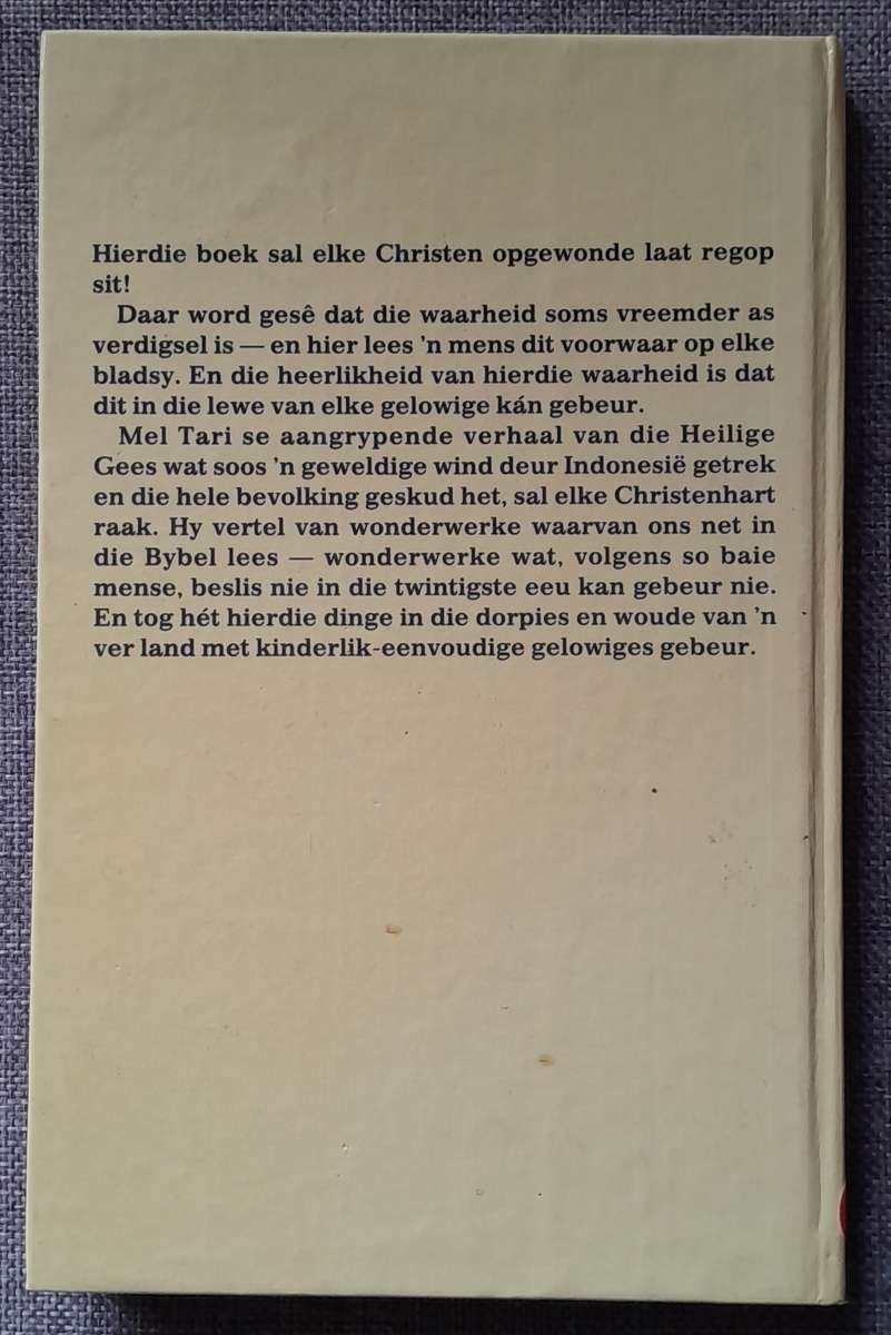 Soos 'n magtige wind - Mel Tari (Hardeband)