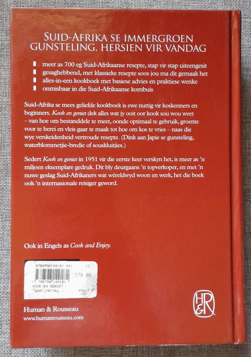 Kook en Geniet Volledig Hersien - S.J.A de Villiers