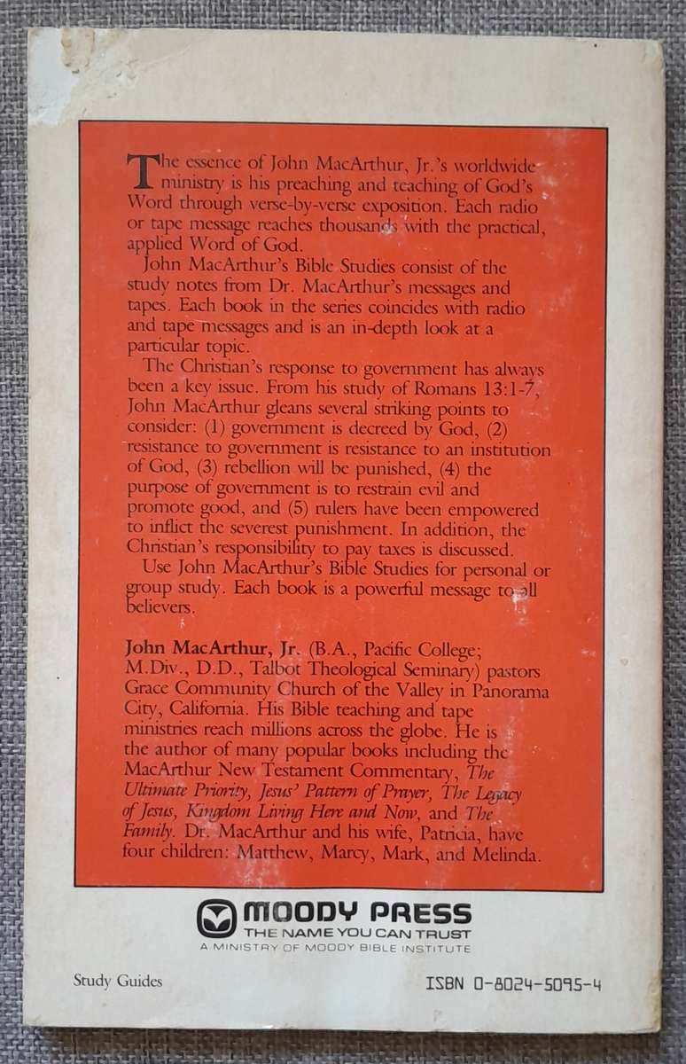 The Christian and Government - John MacArhur