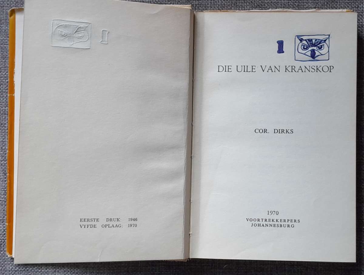 Die Uile van Kranskop #1 - Cor Dirks (Hardcover 1970 edition)