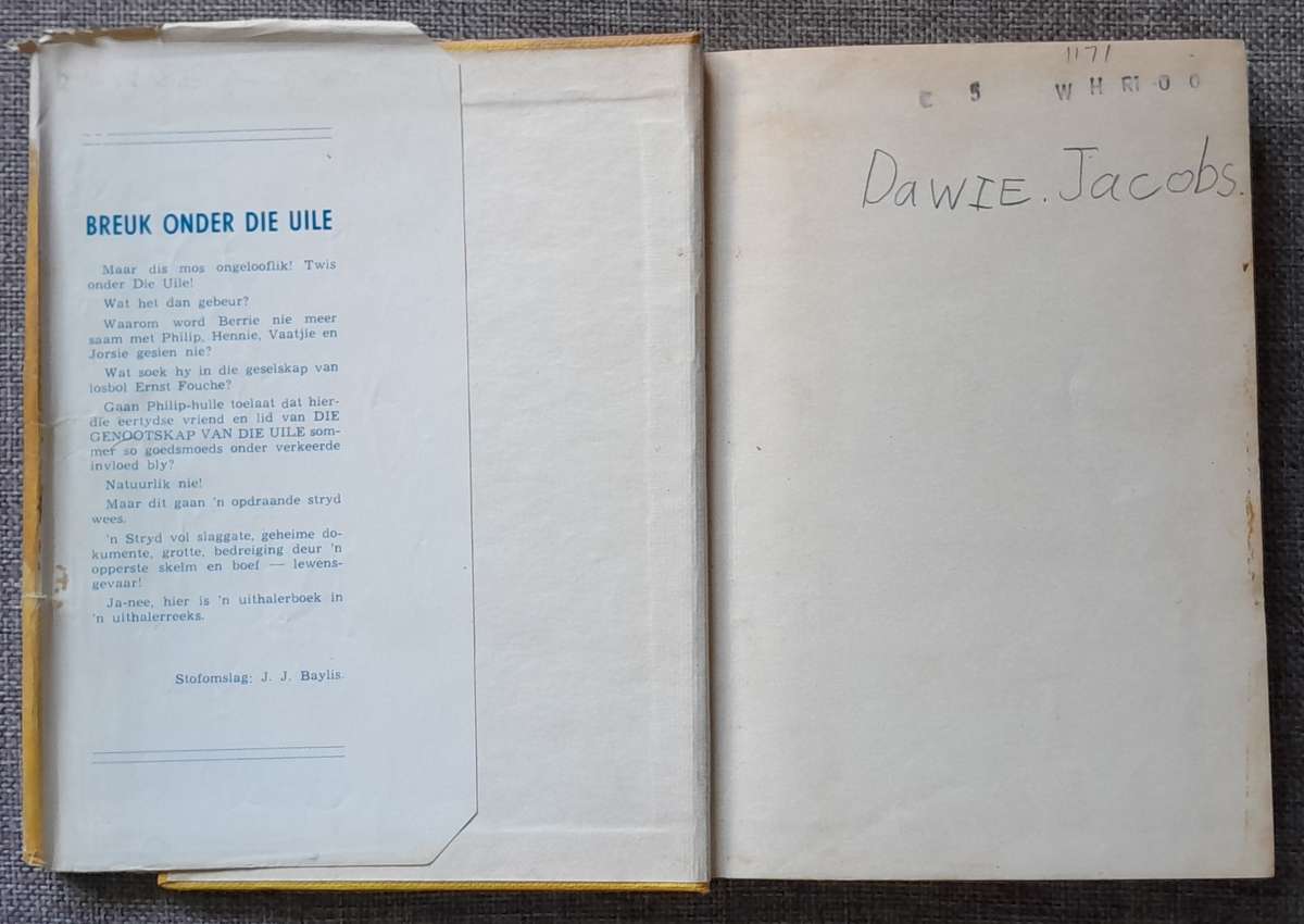 Breuk onder die Uile #3 - Cor Dirks (Hardcover 1964 edition)