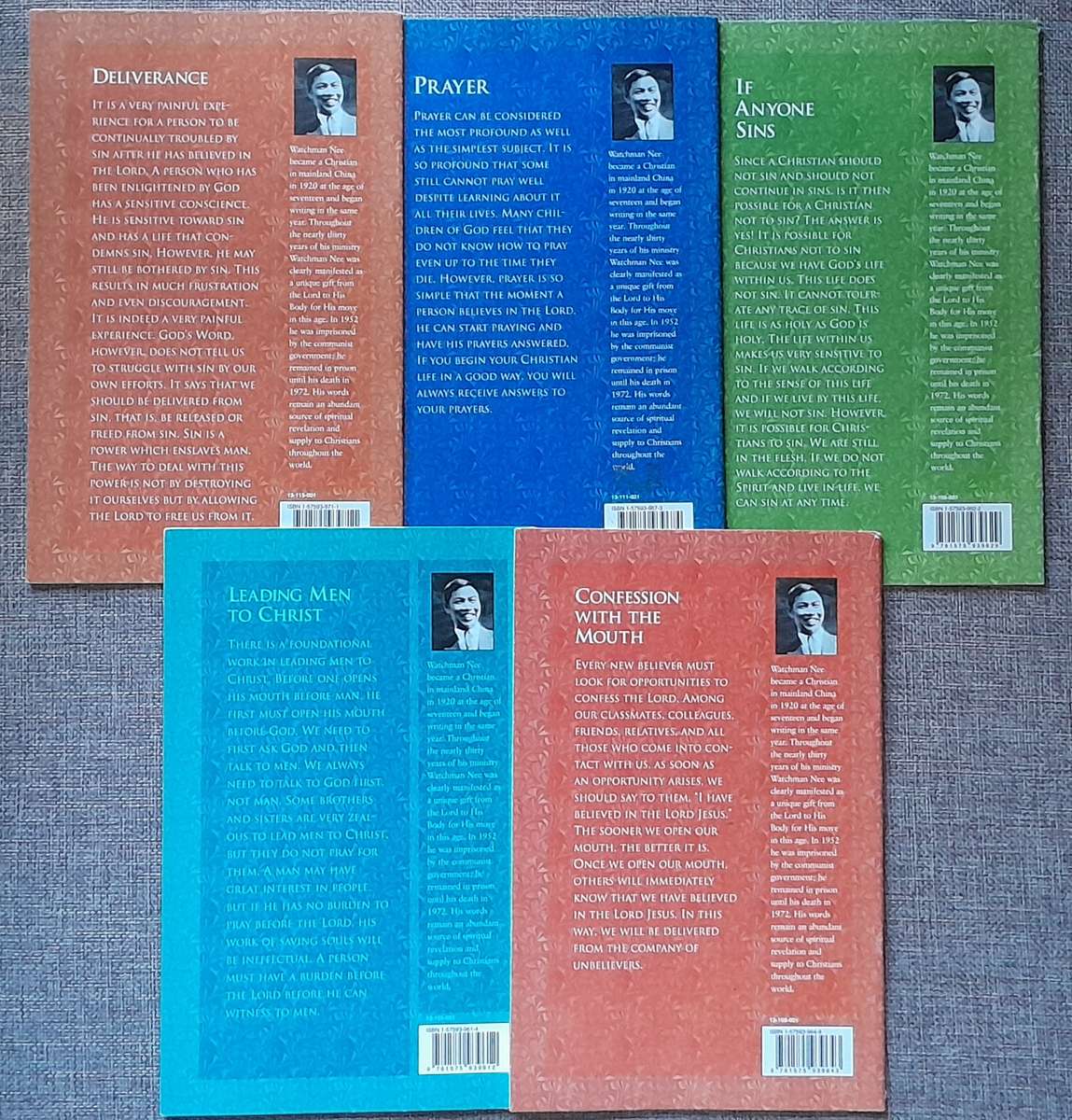 Prayer, Deliverance, if anyone sins, leading men to Christ - Watchman Nee (5 booklets)