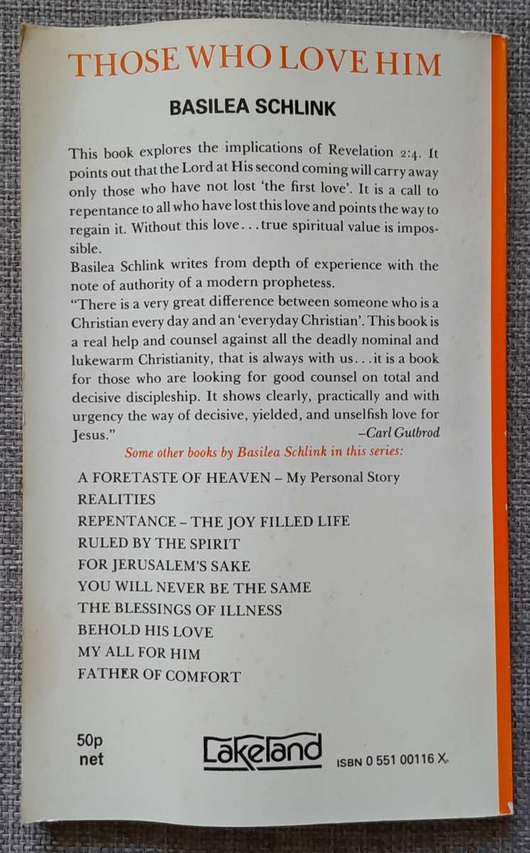 Those who love Him - Basilea Schlink