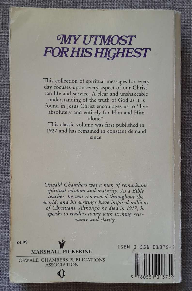 My Utmost for His highest - Oswald Chambers