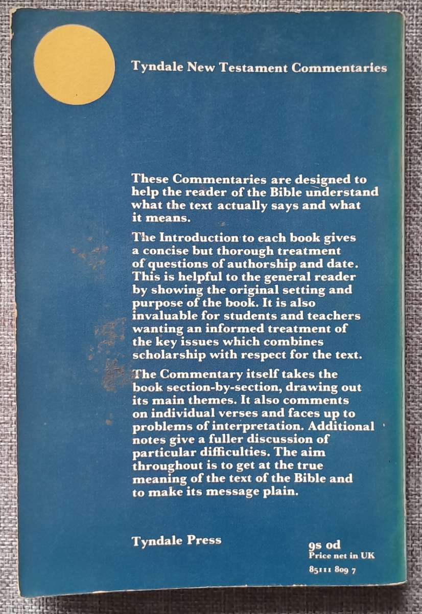 Tyndale commentary Pastoral Epistles - Donald Guthrie