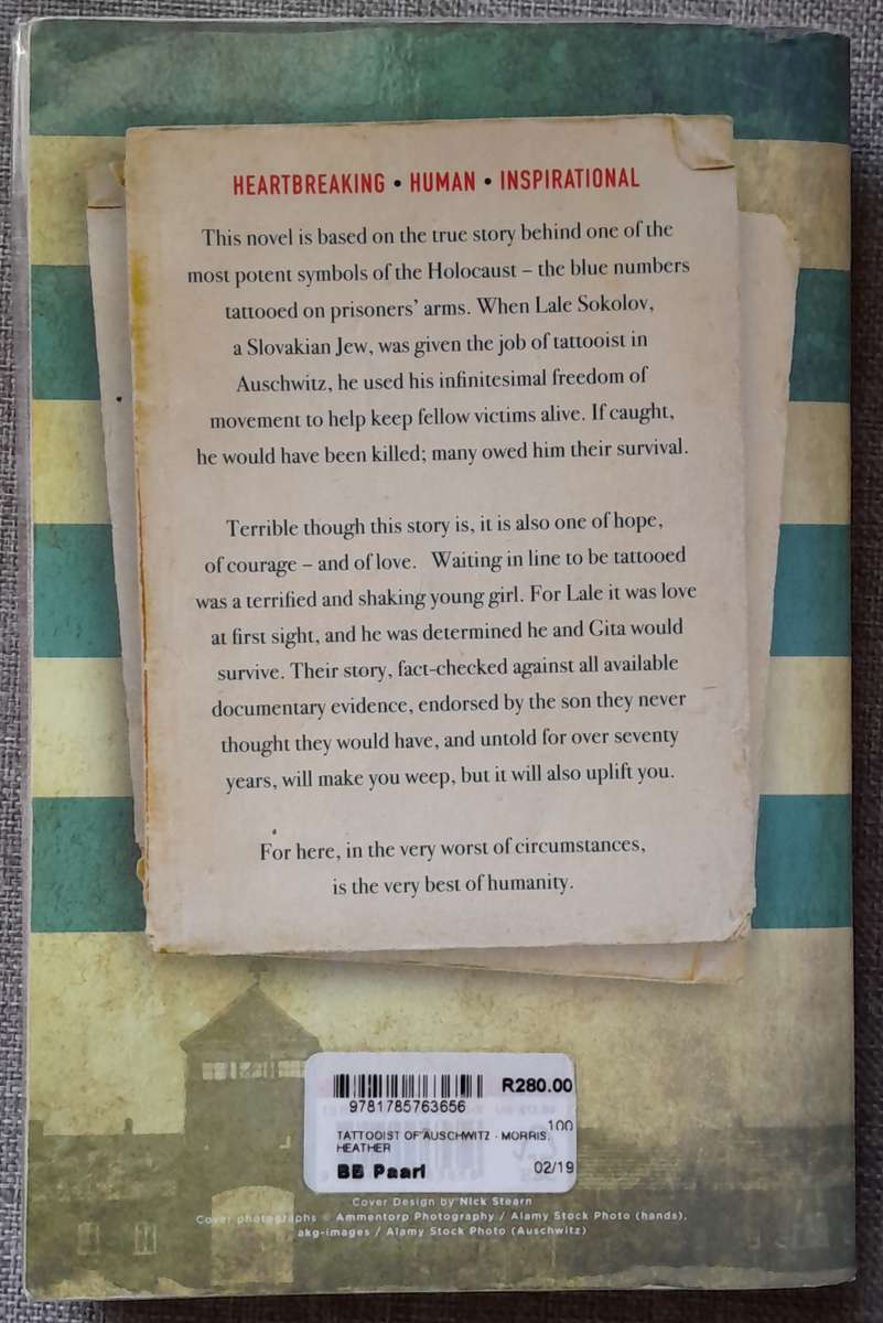 The Tattooist of Auschwitz - Heather Morris (Large Copy)