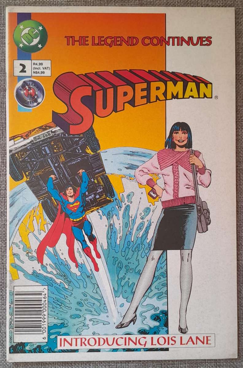 1986 DC Comics #2 Superman the legend continues - Introducing Lois Lane