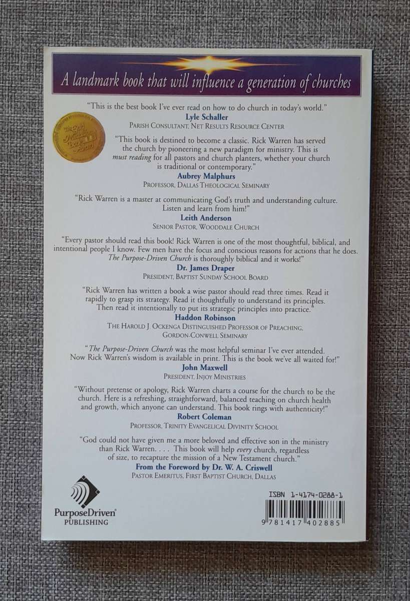 The Purpose driven church - Rick Warren