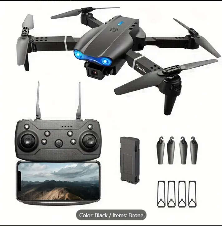 Drone E99 With 2 Cameras Foldable RC Remote Control 1080p Drone