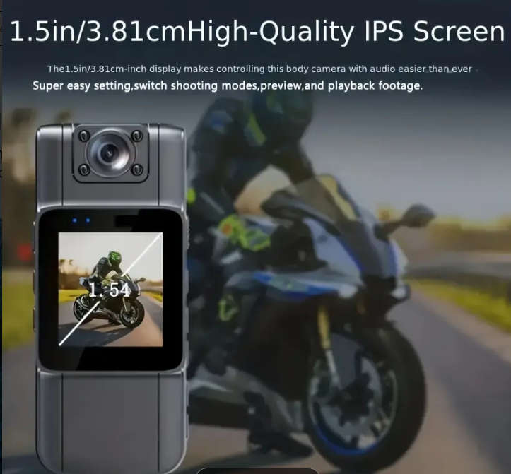 1080P HD Portable Video Recorder Camera - Bodycam - Compact Back Clip Design, Quick Operation.