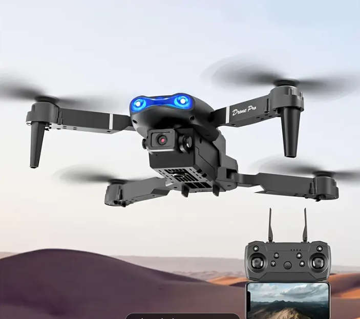 Drone E99 With 2 Cameras Foldable RC Remote Control 1080p Drone