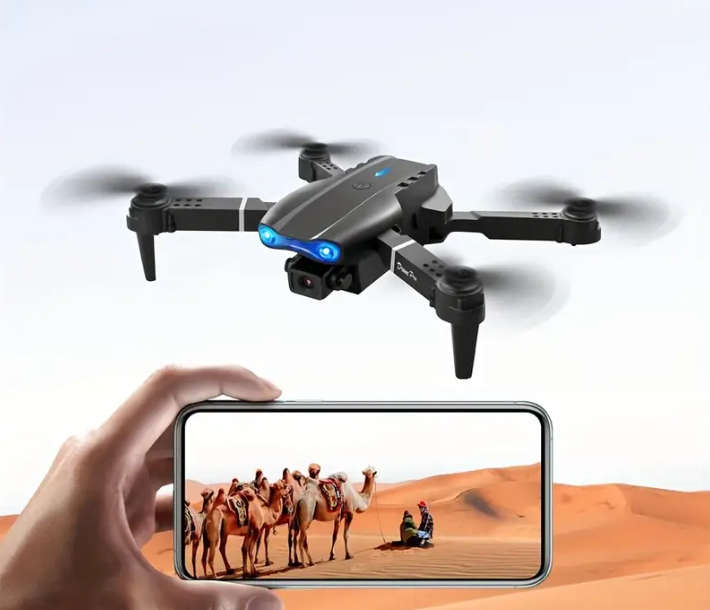 Drone E99 With 2 Cameras Foldable RC Remote Control 1080p Drone