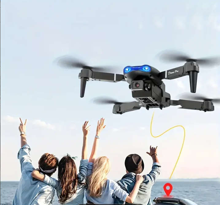 Drone E99 With 2 Cameras Foldable RC Remote Control 1080p Drone